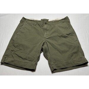 Ralph Lauren Denim & Supply Shorts Size 34 Green Grungy Distressed *READ